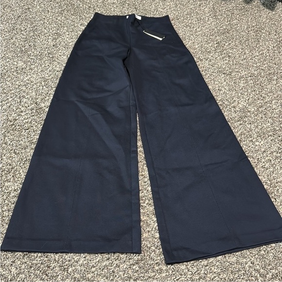 NWT! Banana Republic Navy Blue Wide-Leg Everywhere Ponte Pant - Multiple 🤎 - Picture 5 of 6